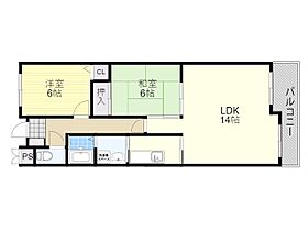 大阪府豊中市永楽荘４丁目6番10号（賃貸マンション2LDK・3階・60.00㎡） その2