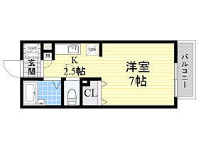 大阪府豊中市宮山町４丁目4番14号（賃貸アパート1R・2階・23.19㎡） その2