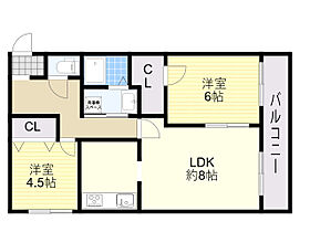 大阪府吹田市江坂町５丁目（賃貸マンション2LDK・4階・56.70㎡） その2