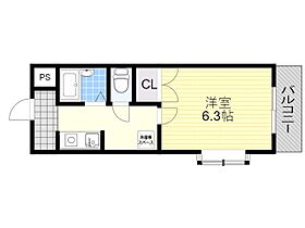 大阪府豊中市原田元町２丁目（賃貸マンション1K・2階・20.00㎡） その2