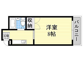 大阪府箕面市粟生間谷東５丁目5番28号（賃貸マンション1K・2階・25.00㎡） その2