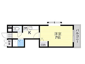 大阪府豊中市螢池北町１丁目（賃貸マンション1K・3階・24.00㎡） その2