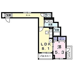 阪急千里線 千里山駅 徒歩20分の賃貸アパート 1階1LDKの間取り