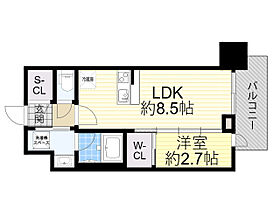 大阪府吹田市江坂町２丁目1番64号（賃貸マンション1LDK・8階・29.83㎡） その2