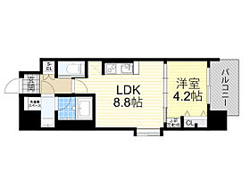 大阪府大阪市東淀川区西淡路１丁目（賃貸マンション1LDK・5階・33.46㎡） その2