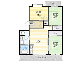 大阪府吹田市五月が丘北18番38号（賃貸マンション3LDK・2階・64.00㎡） その2