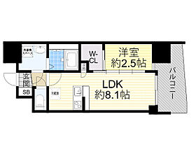 大阪府大阪市淀川区宮原５丁目5番16号（賃貸マンション1LDK・12階・28.26㎡） その2