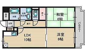 大阪府大阪市淀川区三国本町１丁目（賃貸マンション2LDK・6階・50.40㎡） その2