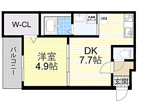 大阪府箕面市半町２丁目11番33号（賃貸アパート1DK・1階・32.62㎡） その2