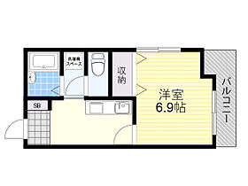 兵庫県川西市小戸１丁目（賃貸マンション1K・4階・23.68㎡） その2