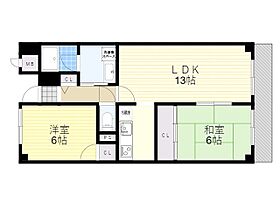 大阪府吹田市山田東１丁目25番18号（賃貸マンション2LDK・4階・54.80㎡） その2