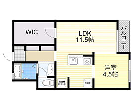 兵庫県宝塚市雲雀丘２丁目（賃貸マンション1LDK・5階・45.36㎡） その2