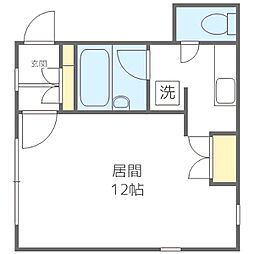 シークエンス620B ワンルームの間取図画像