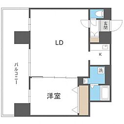エッジウォーターテラス 1LDKの間取図画像