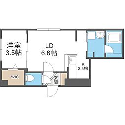 RENOAOYACHI 1LDKの間取図画像