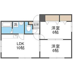 間取図画像 2LDK