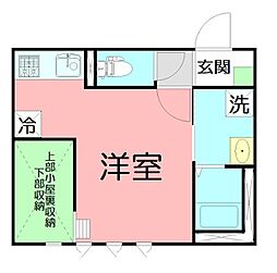 紅葉 ワンルームの間取図画像