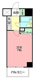 サニークレスト湘南平塚 1Kの間取図画像