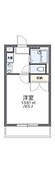 レオパレスO・Z-1 1Kの間取図画像