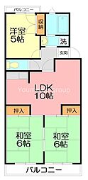 サンパレス湘南3 3LDKの間取図画像