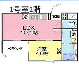 Sette Luce 1LDKの間取図画像