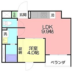 Sette Luce 1LDKの間取図画像
