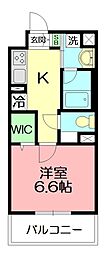 Fabulous 1Kの間取図画像