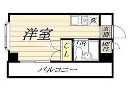 ドムール平塚第3 ワンルームの間取図画像