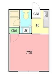 コンフォート真田 1Kの間取図画像