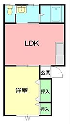 間取図画像 1LDK