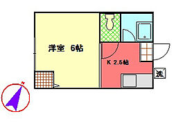 間取図画像 1K