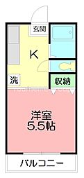 間取図画像 1K