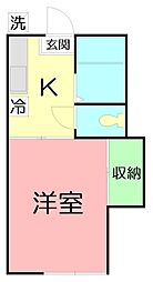 間取図画像 1K