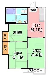 間取図画像 3DK