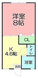 間取図画像 1K
