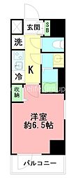N−stage　平塚II 4階1Kの間取り