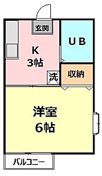 間取図画像 1K