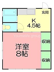 間取図画像 1K