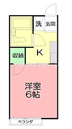 間取図画像 1K