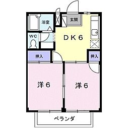 間取図画像 2DK