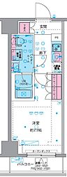 GENOVIA平塚 9階1Kの間取り