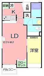 間取図画像 1LDK