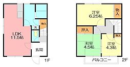 サンハイツイシイG 3LDKの間取図画像