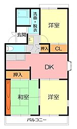 FNEハイツ 3DKの間取図画像