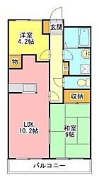 第3杉山ビル 2LDKの間取図画像