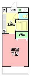 間取図画像 1K