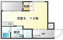 プレサスYTM ワンルームの間取図画像
