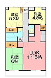 マイメゾン湘南二番館 3LDKの間取図画像