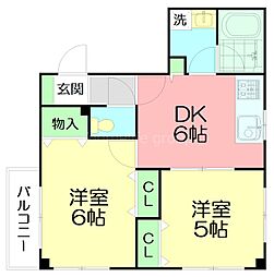 グランドスイート箱根 2DKの間取図画像