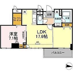 adorable 5階1LDKの間取り